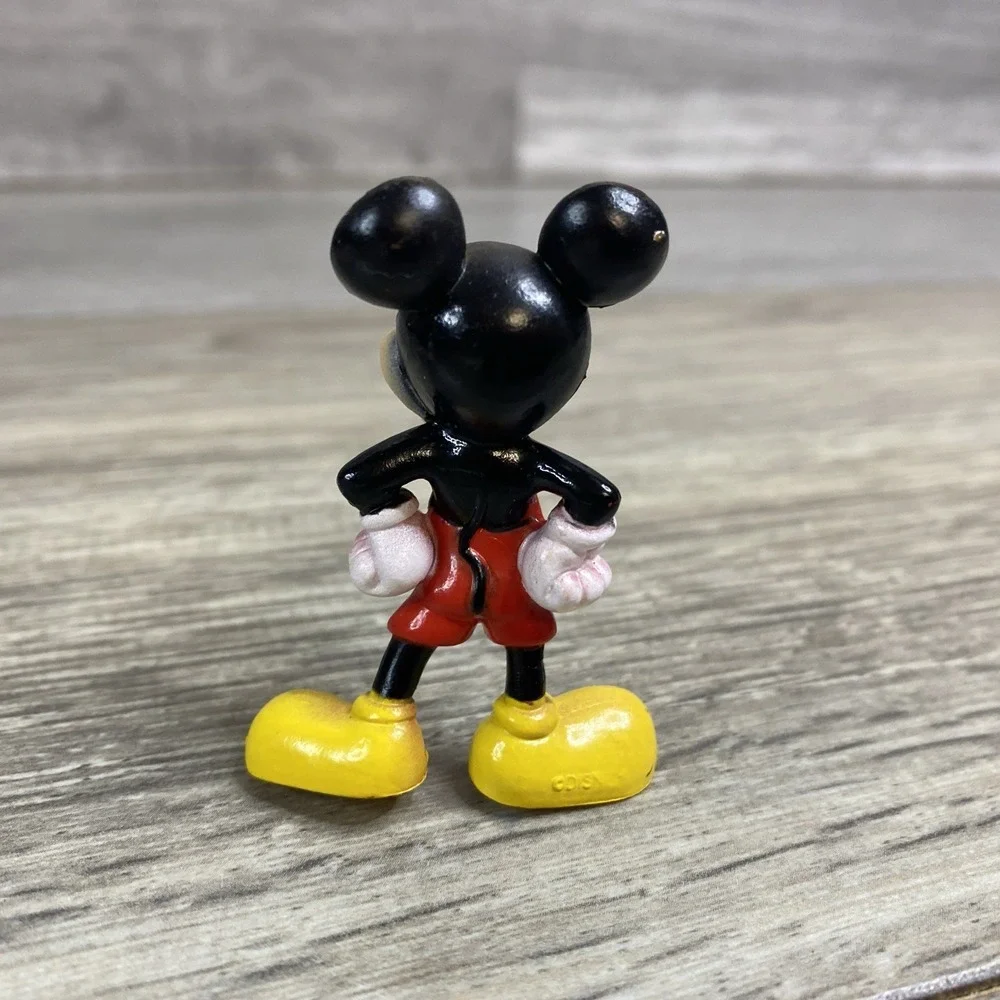 Vintage Disney Mickey Mouse Figure Small Plastic‎ Collectible Toy Character